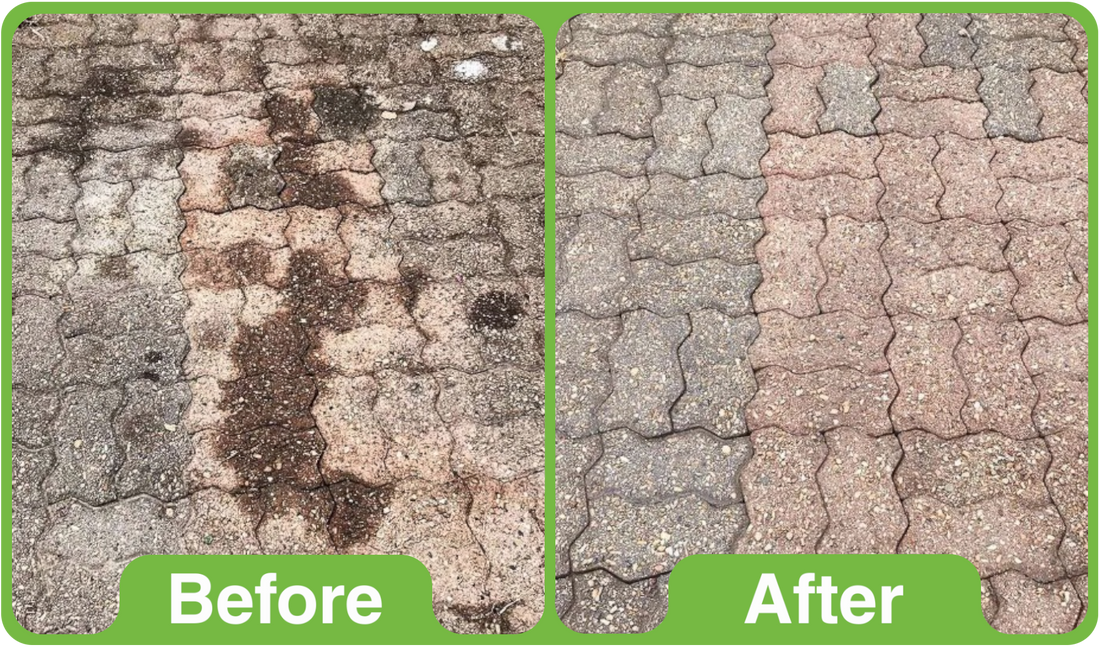 How to Clean a Block Paving Driveway Without a Pressure Washer