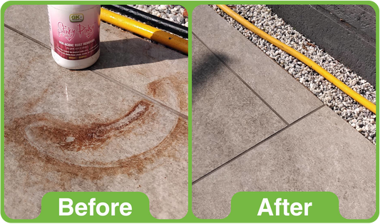 How to Clean Away Rust: The Complete 2026 Guide to Removing Rust Stains from Patios, Driveways, Stone & Mineral-Based Substrates