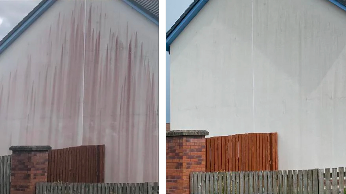 Say Goodbye to Staining on Rendered Facades with GK Pro Biocidal Cleaner