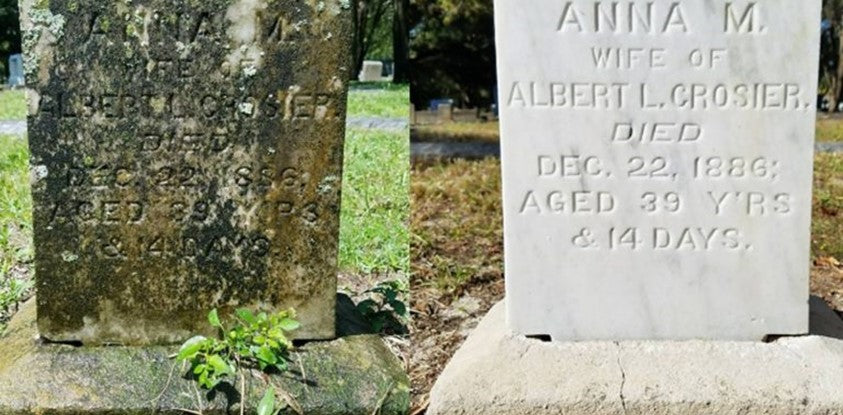 How to clean headstones