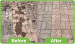 GK Oil Out Oil Stain Remover 5Ltr Before and and after Driveway thumbnail