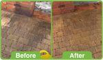GK Oil Out Oil Stain Remover 5Ltr Before and and after Brick Drive thumbnail