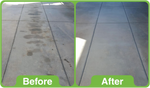 GK Oil Out Oil Stain Remover 5Ltr Before and and after Paving thumbnail