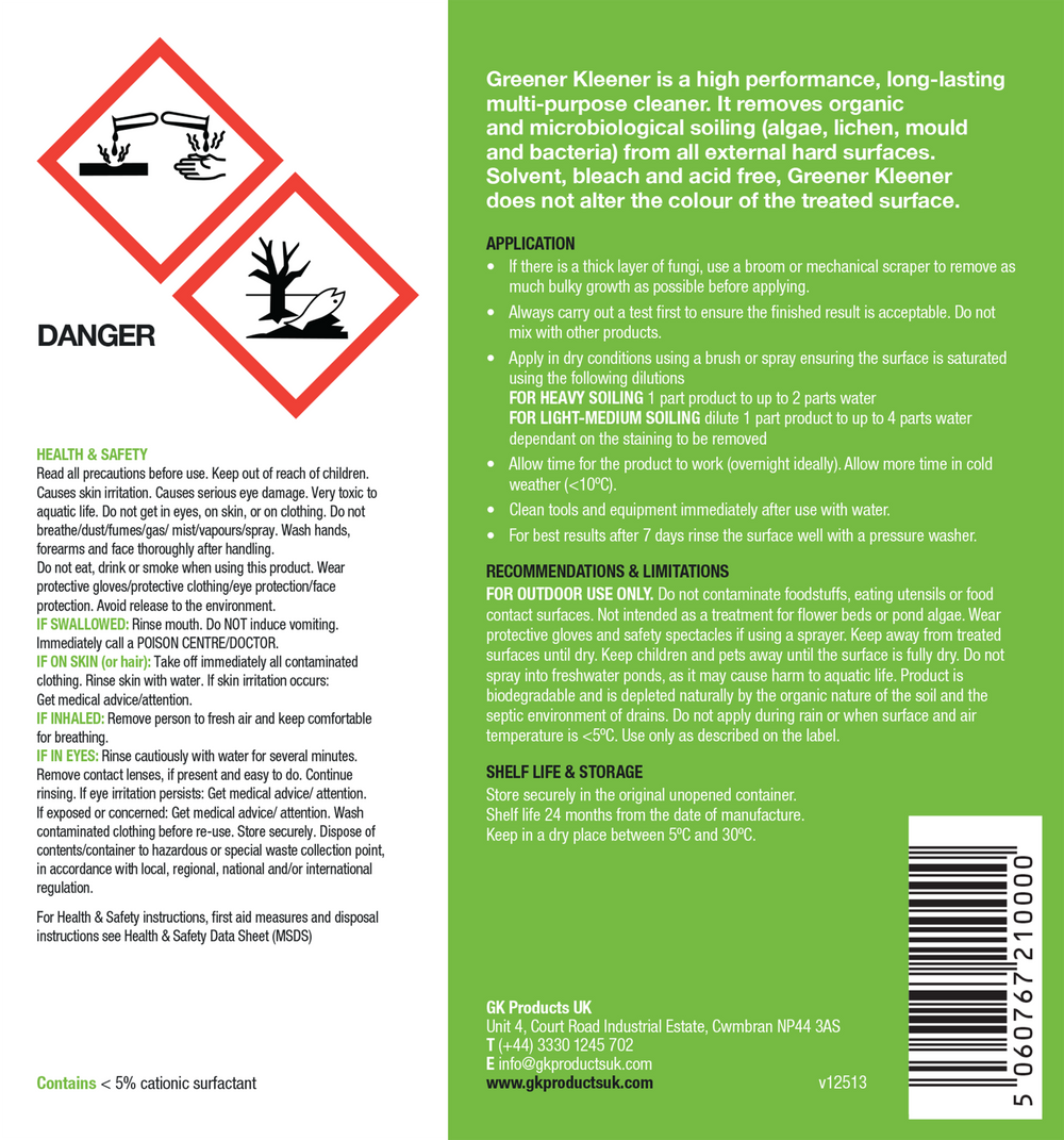 GK Driveway Cleaner 5LTR