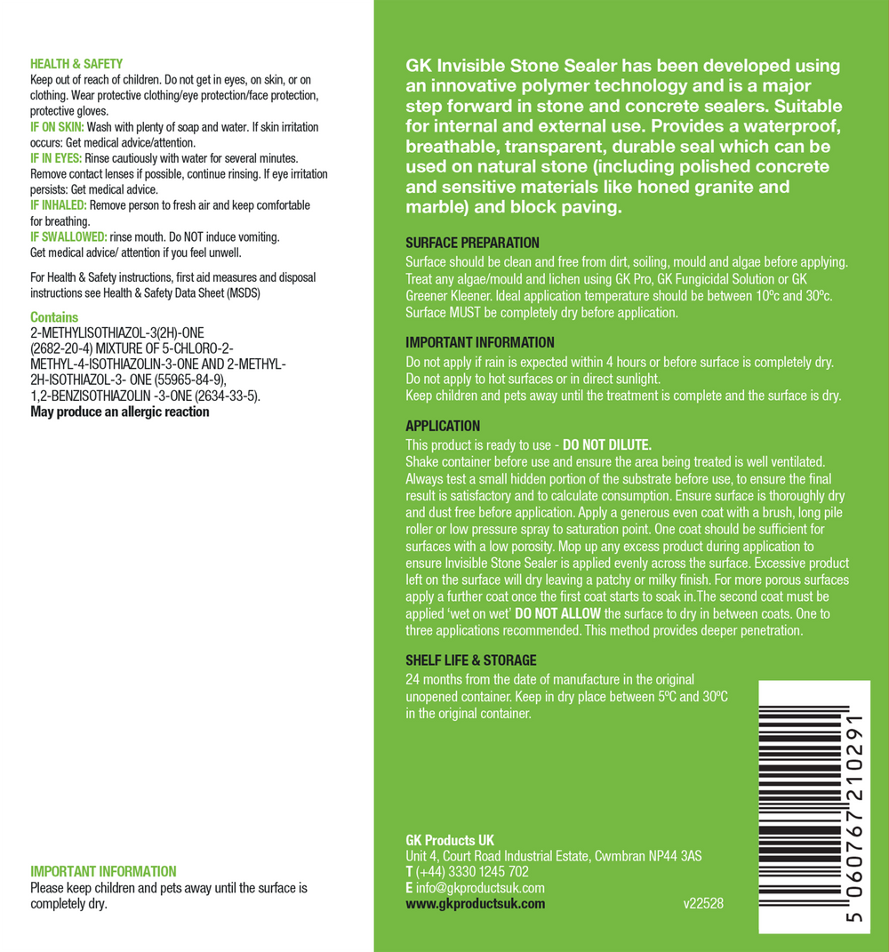 GK Invisible Stone Sealer 3Ltr