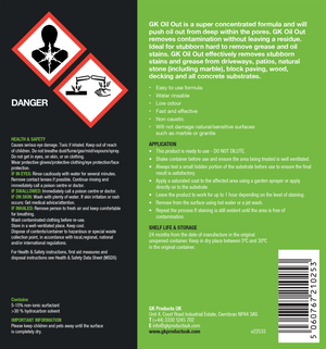 GK Oil Out Oil Stain Remover 5Ltr