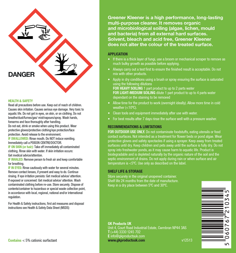 GK Path & Patio Cleaner 5LTR