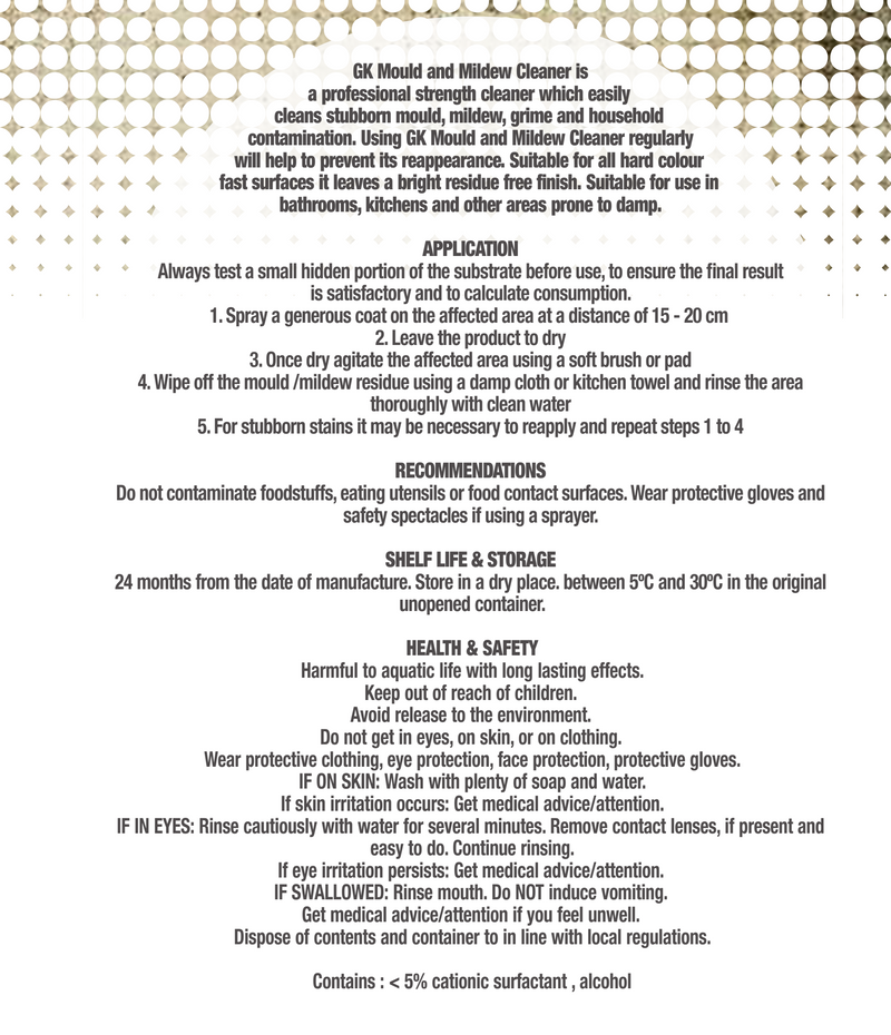 GK Mould & Mildew Cleaner 1Ltr
