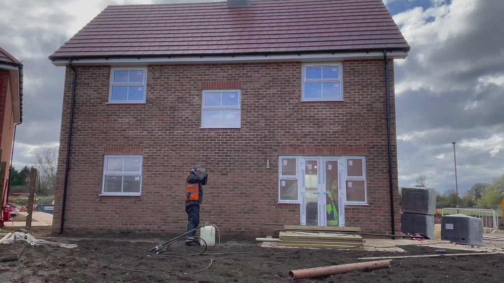 GK Concrete & Grout Residue Remover being applied by Paul Bunney in Swindon