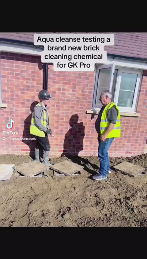 GK Concrete & Grout Residue Remover tests with Aqua Cleanse